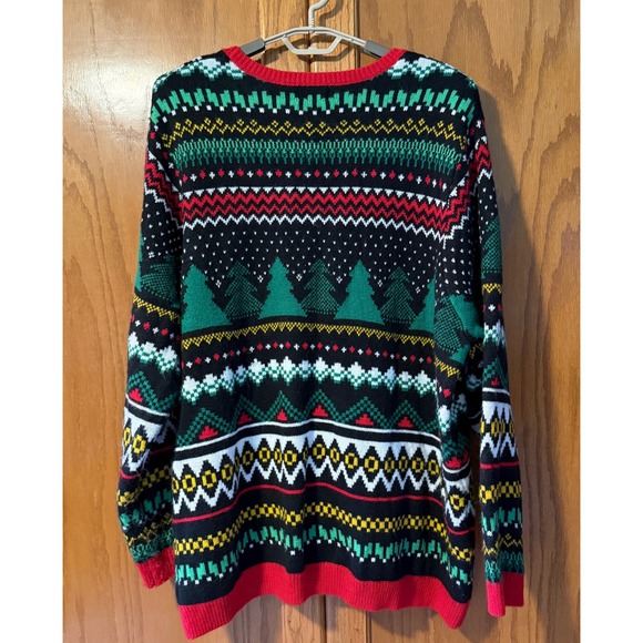 Ugly Christmas Sweater Mens or Unisex Santa Chimney 3XL 54-56 Holiday Time - Picture 7 of 8